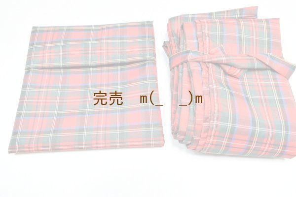 画像2: 弓袋　雨用　赤チェック　袋付