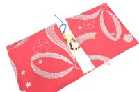 弦バック　red 花