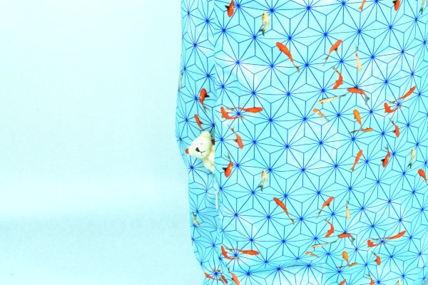 画像3: リバーシブル　トートバック　 麻の葉金魚