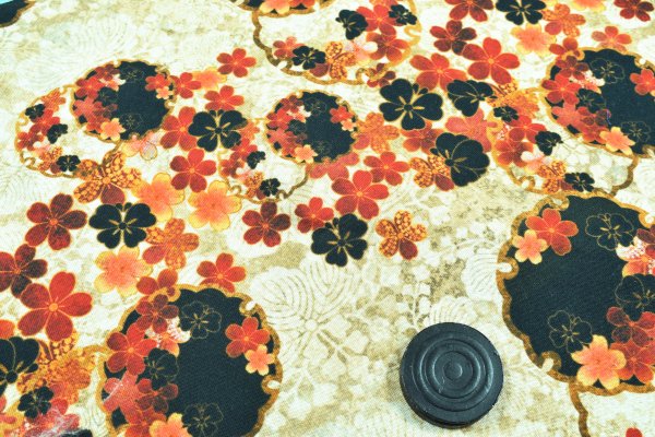 画像3: 弦巻き下げ革 　 桜家紋蝶家紋