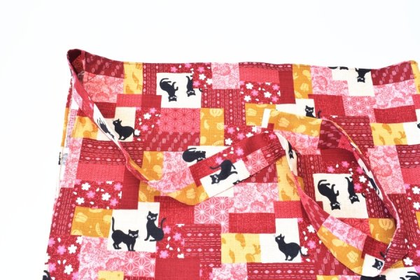 画像1: 紐付　ふろしき　CAT赤