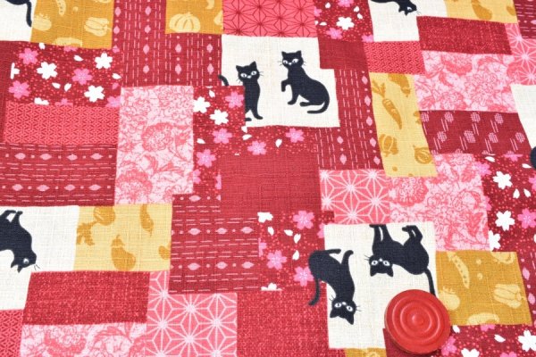 画像3: 紐付　ふろしき　CAT赤