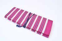 襷入れ　紅縞扇開